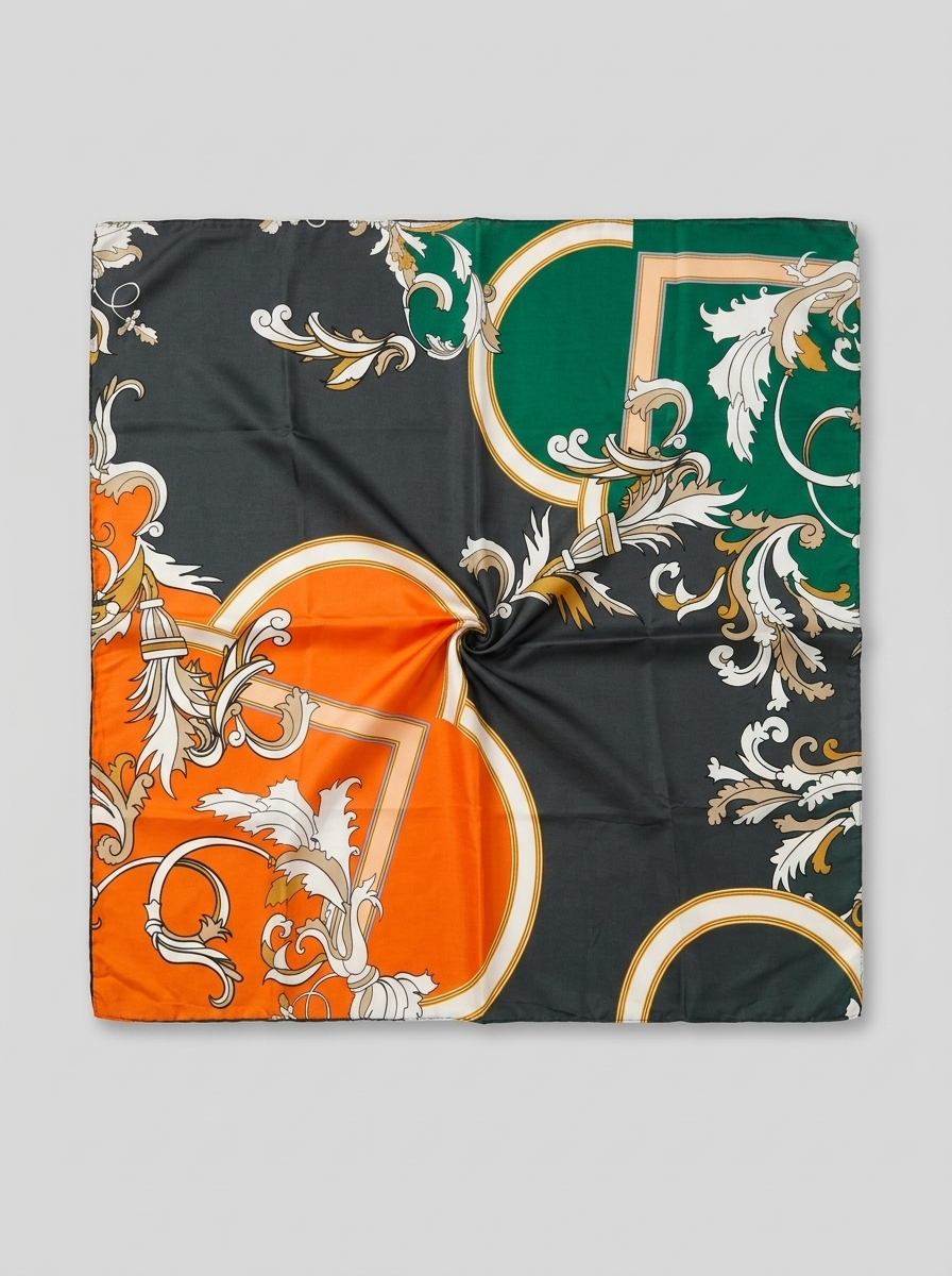روسري نخي کد 104 - طرح دار - تصویر ۲