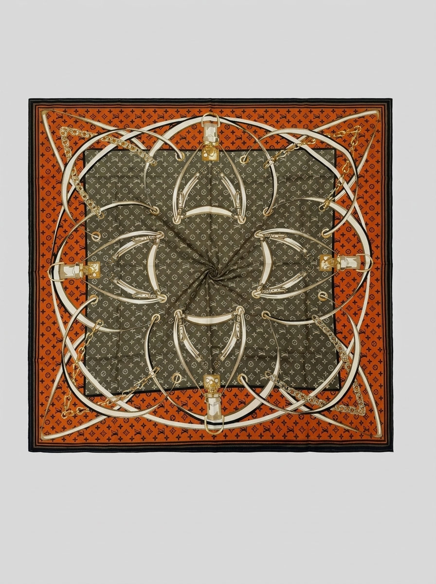 روسری نخی کد 339 * - کرم - تصویر ۲