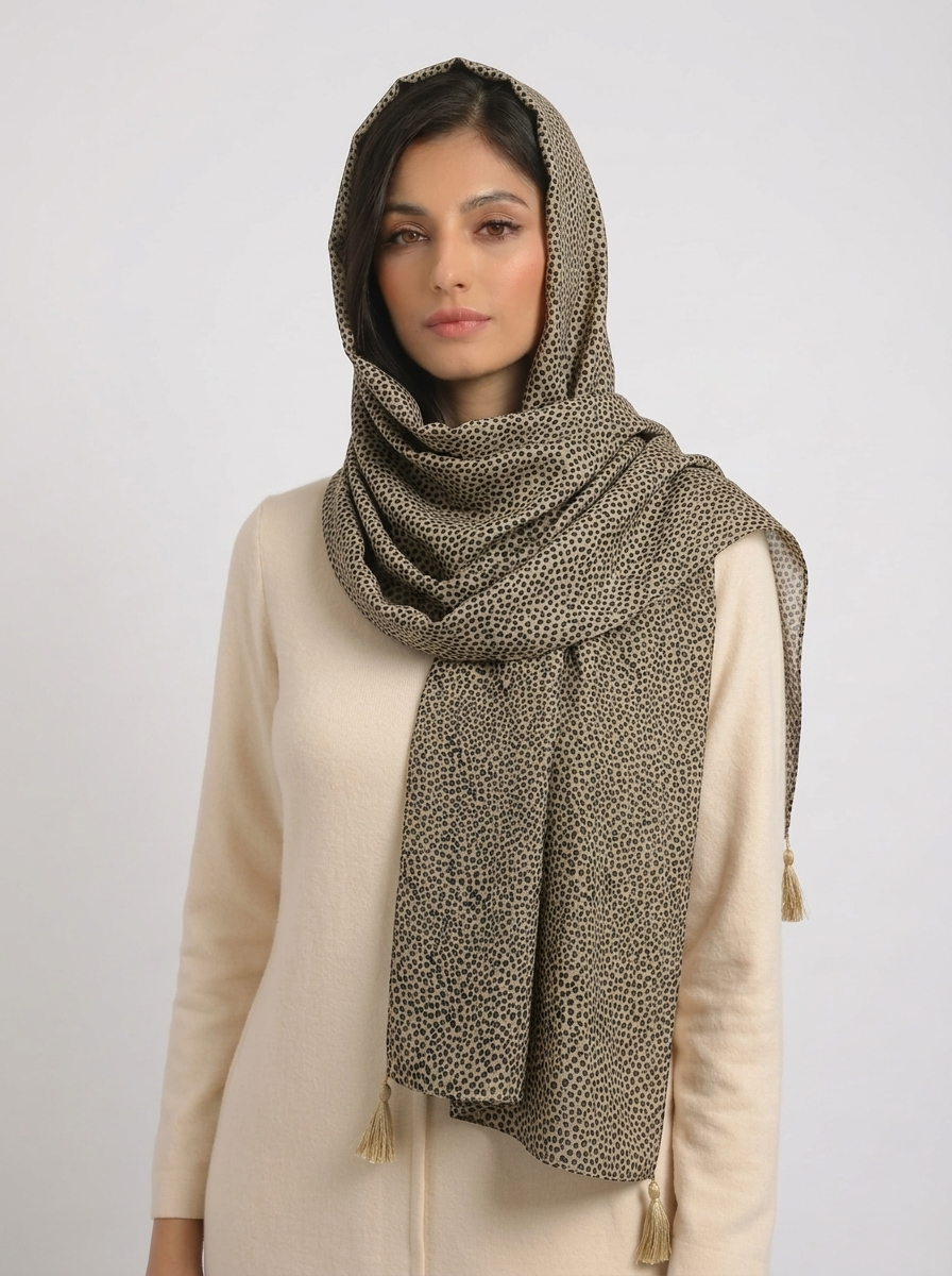 شال نخی میکس توپی کد 604 - طرح 5 - تصویر ۷