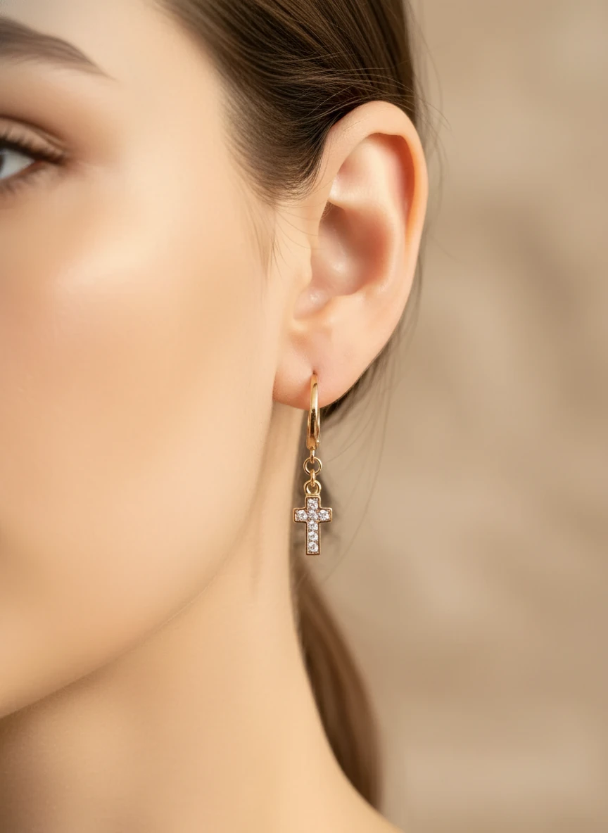 گوشواره ژوپینگ کد 514 - سایز 1 - تصویر ۳