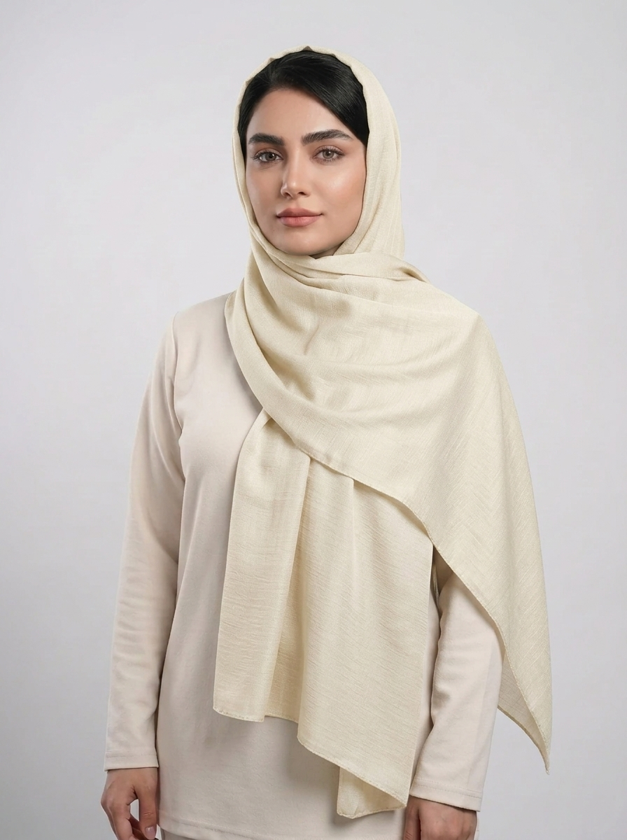 شال اسلپ ساده رنگی کد 552 - نباتی - تصویر ۶