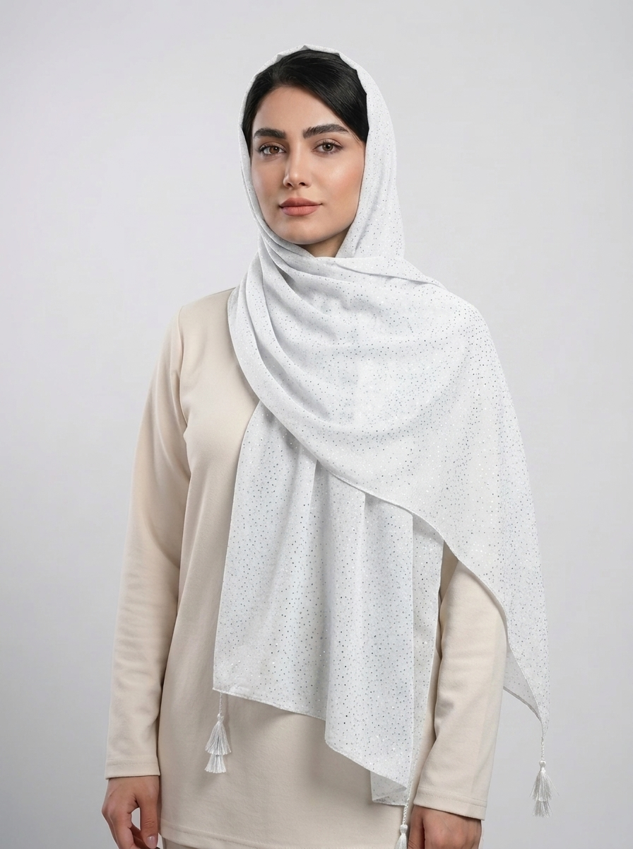 شال اکلیلی ریز کد 572 - آبی - تصویر ۶